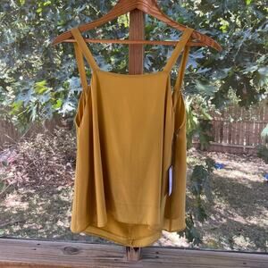 Steven Alan Women's Mustard Yellow Drapey Sleeveless Top Size S. NEW!